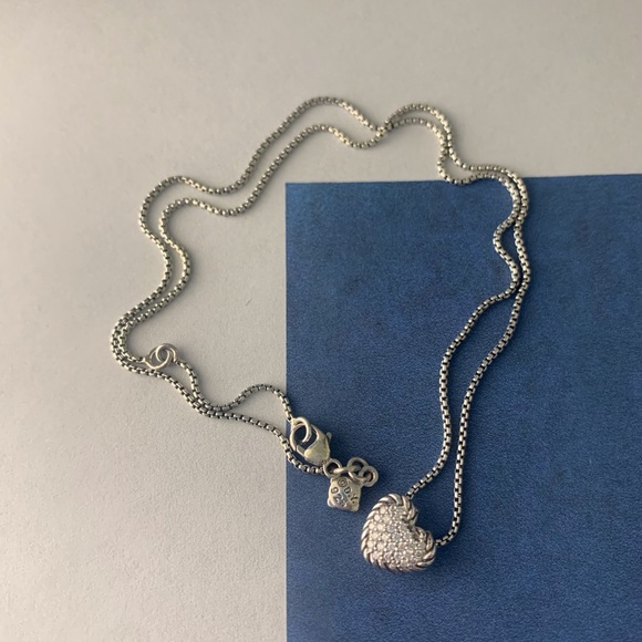 Authentic DY Diamond Heart
